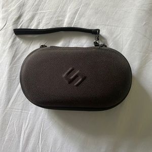 PS Vita Black/Red Hard Shell Carrying Case Holds Console, 10 Games, and Charger